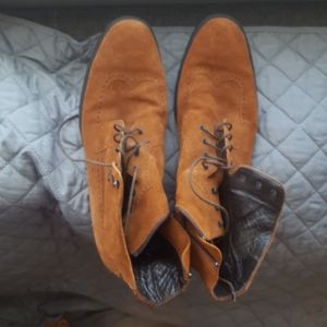 A. Testoni Basics Suede Leather Boots